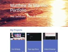 Tablet Screenshot of matthewmarillac.com